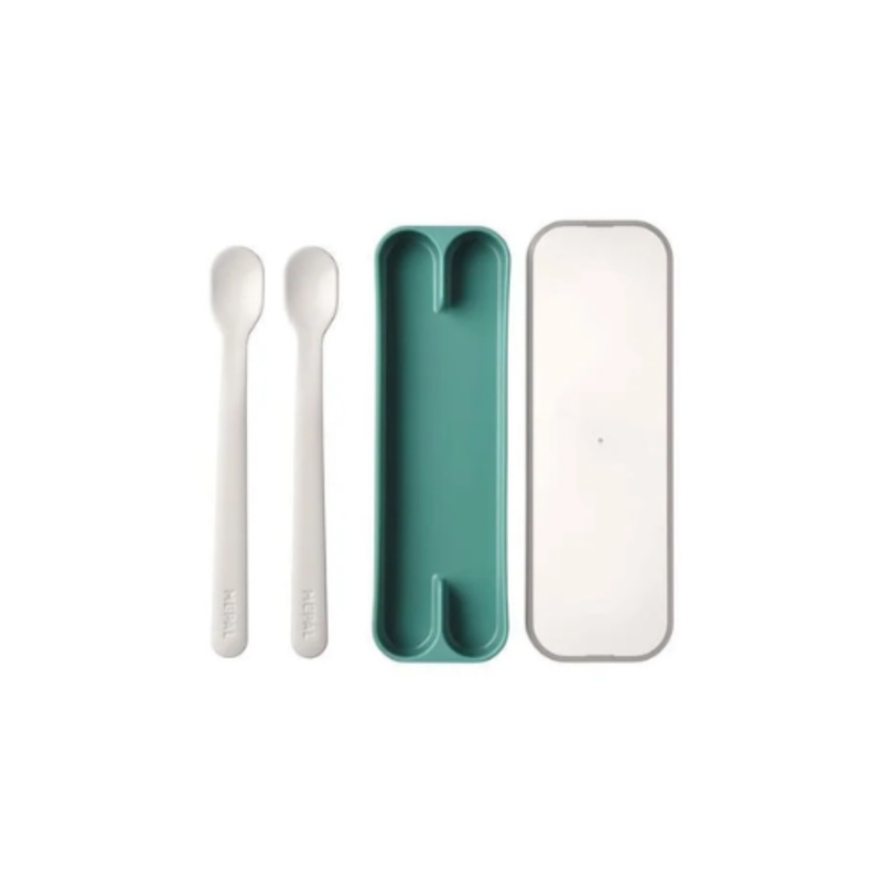 Mepal Mio Set Baby Spoons – Deep Turquoise, 2pcs.