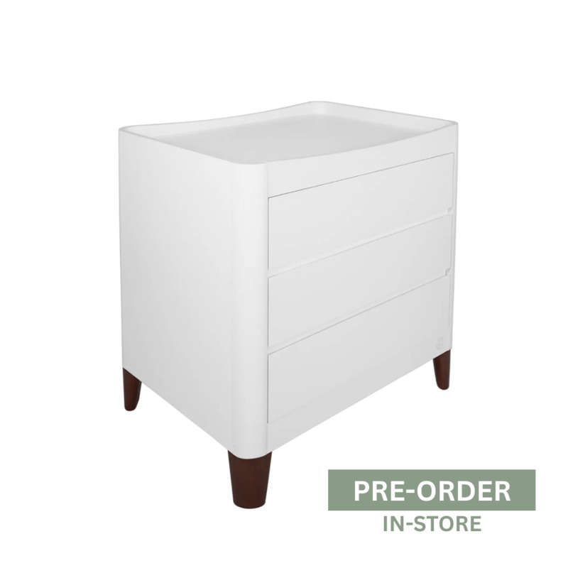 Serena Dresser White & Walnut