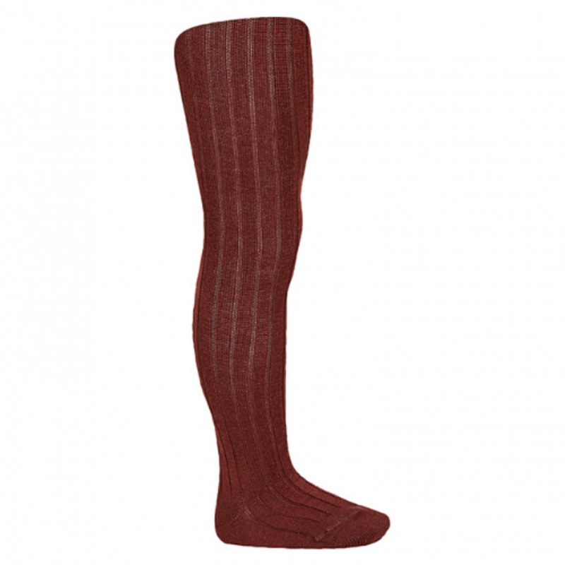 Wool Rib Tights – Granate