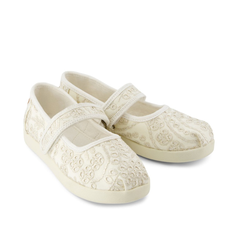 Youth Nora Mary Jane Egret Botanical Eyelet