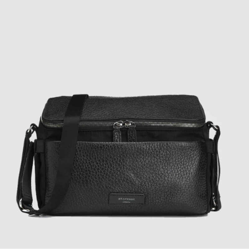 ALYSSA STROLLER BAG BLACK & GUNMETAL