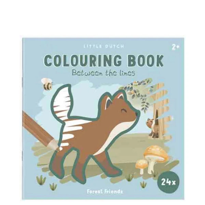 Colouring Book Between the lines Forest Friends