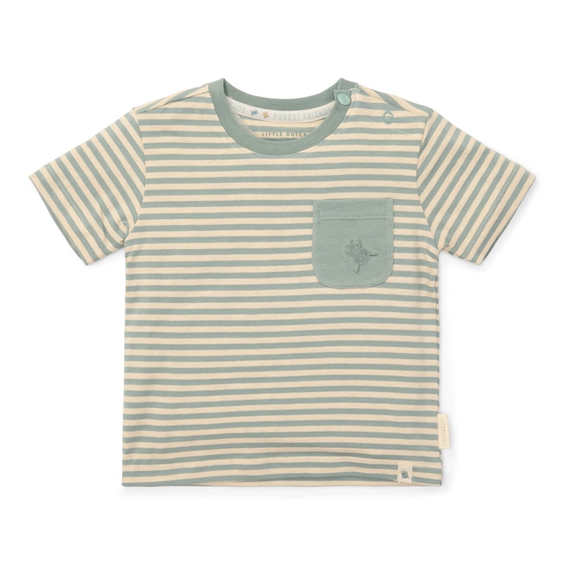Short Sleeve T-Shirt Forest Green Stripe