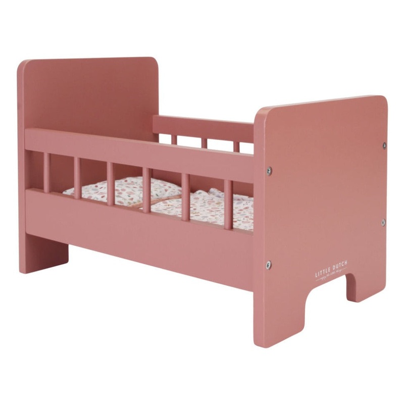 Wooden doll bed