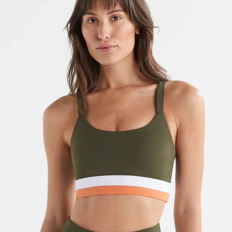 Strike-Back Sports Bra – Olive Green