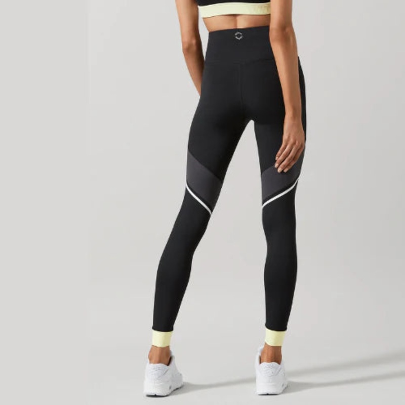 Ariel Leggings – Black, Slate & Lemon