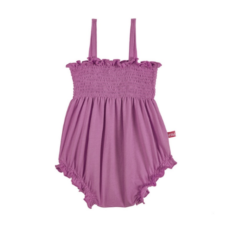 Smock romper – Cassis