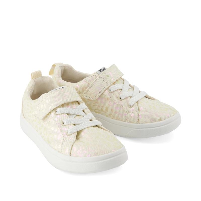 Youth Cruz Lace-Up Sneaker – Natural Iridescent Leopard