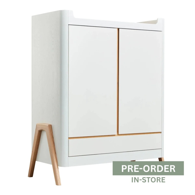 Hera Wardrobe White & Natural