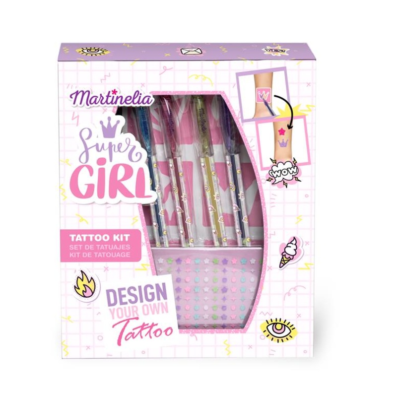 Martinelia Super Girl Body Art Tattoo Kit
