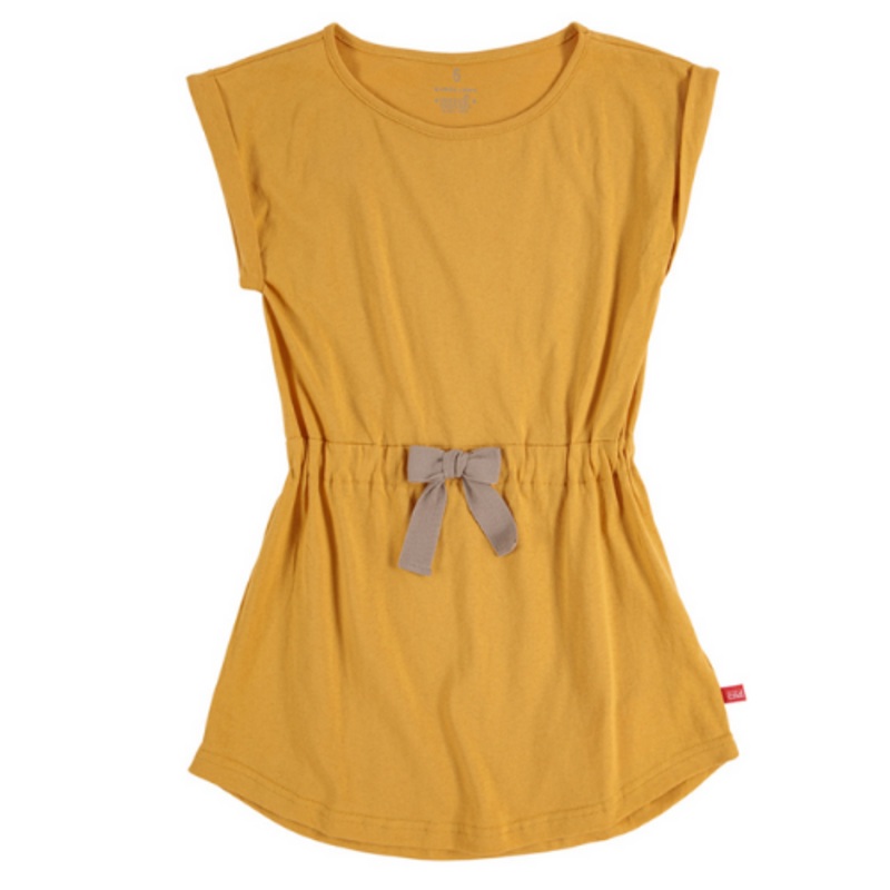 Sundress with herringbone bow – Mustard