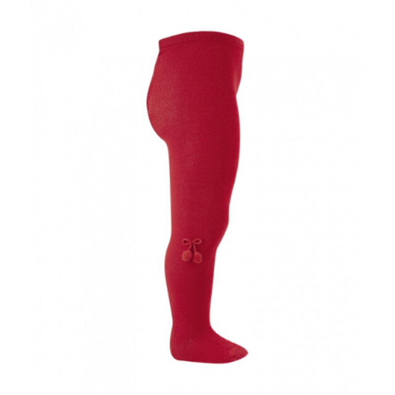Tights Pompoms – Red