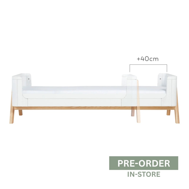 Hera Junior Bed Extension with Mattress (Scandi White)