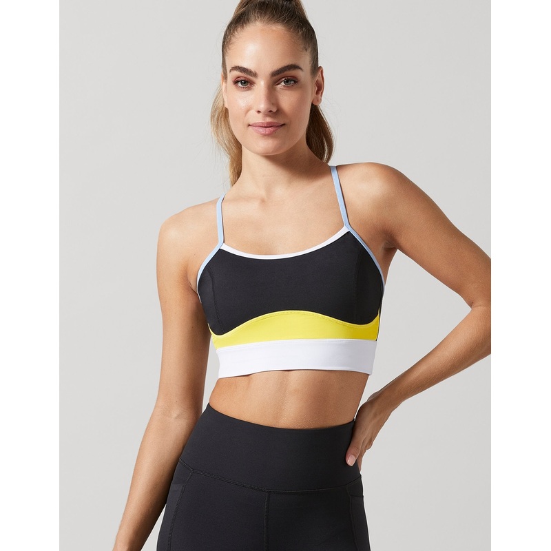 Karvina-2X Black/Citrus Sport Bra