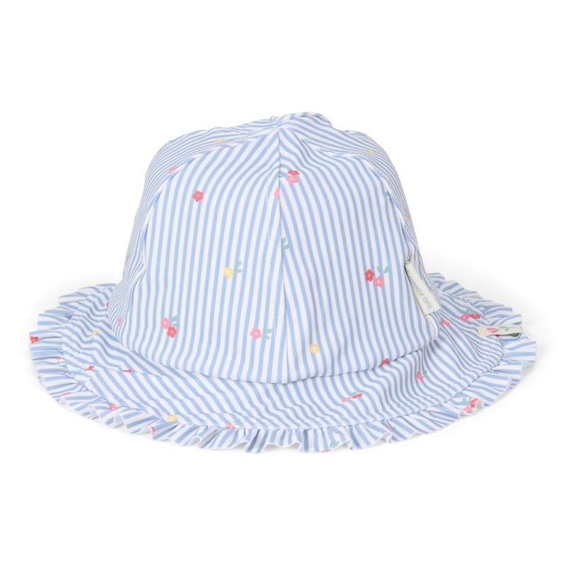 Reversible Sun Hat – Sunny Flowers Blue