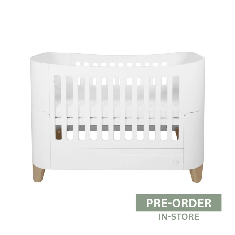 Serena Convertible Cot Bed Scandi White/Natural