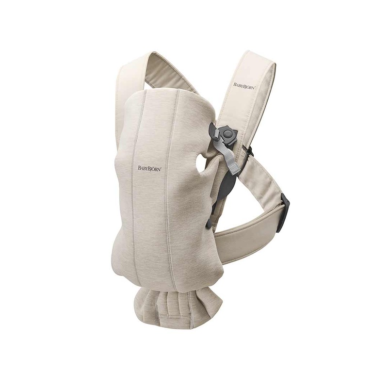 Outlet – BabyBjorn Mini 3D Jersey Baby Carrier – Light Beige