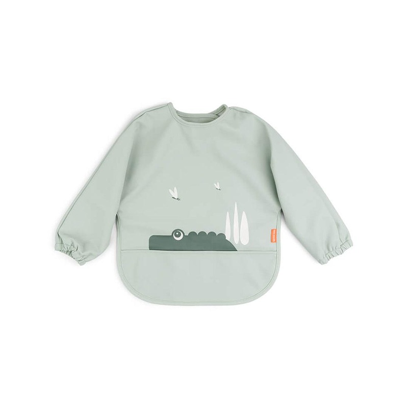 Done by Deer Sleeved Pocket Bib – Green – Croco