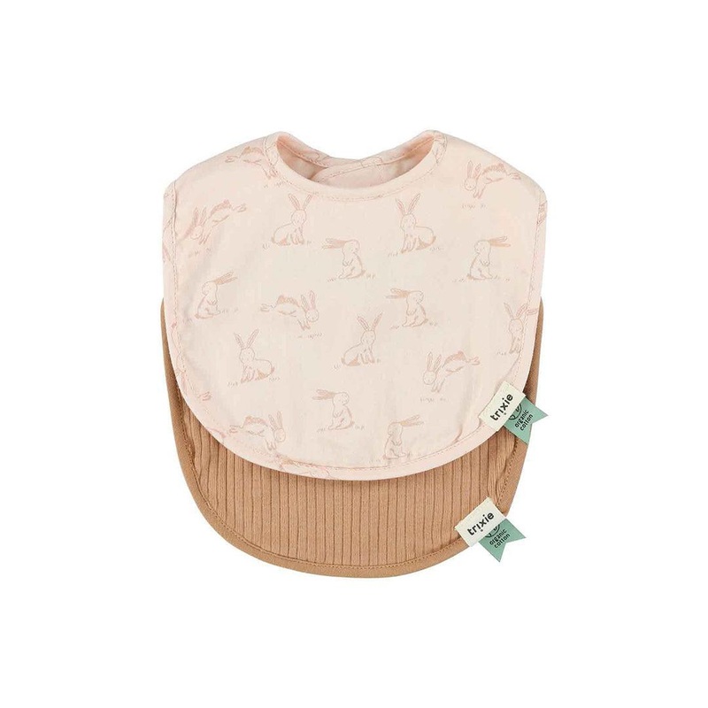 Trixie Newborn Bib 2 Pack Mix – Rosy Rabbit