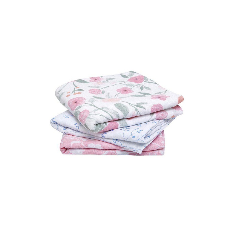 aden + anais Muslin Squares – Mon Fleur – 3 Pack