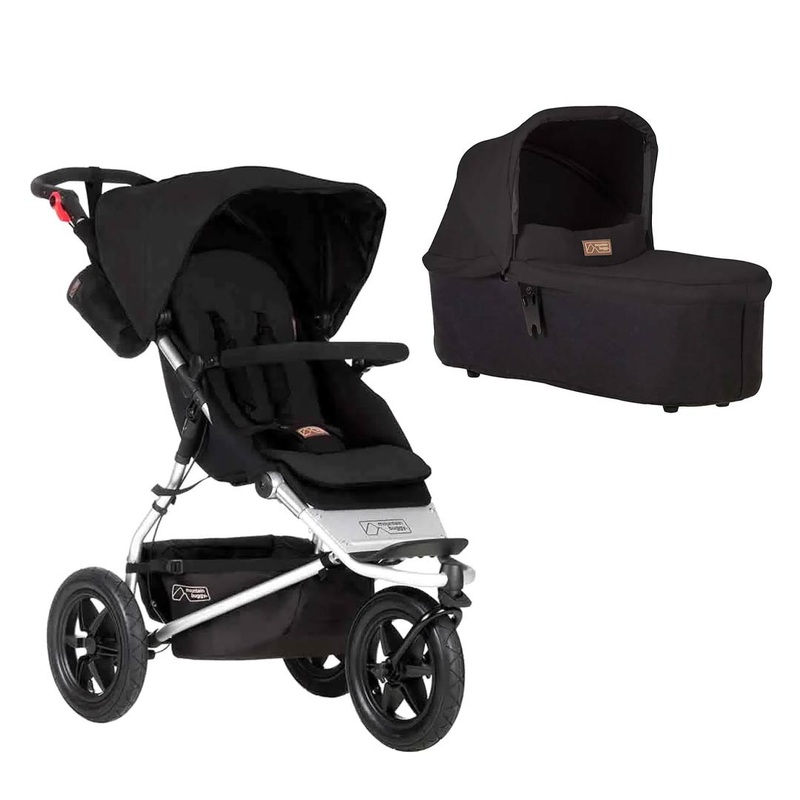 Mountain Buggy Urban Jungle Pushchair + Urban Jungle Carrycot Plus – Black