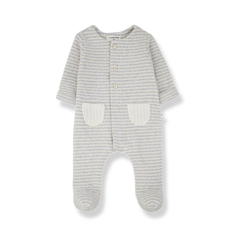 1+ in the family Adria Jumpsuit With Feet – Perla