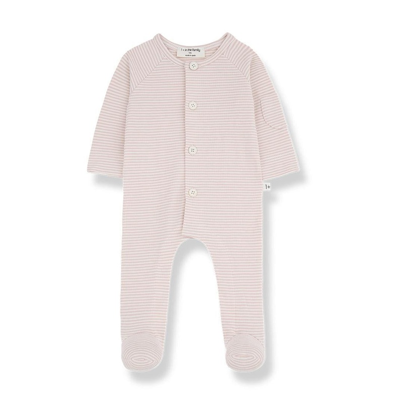 1+ In The Family Philipe Jumpsuit w/feet – Nude