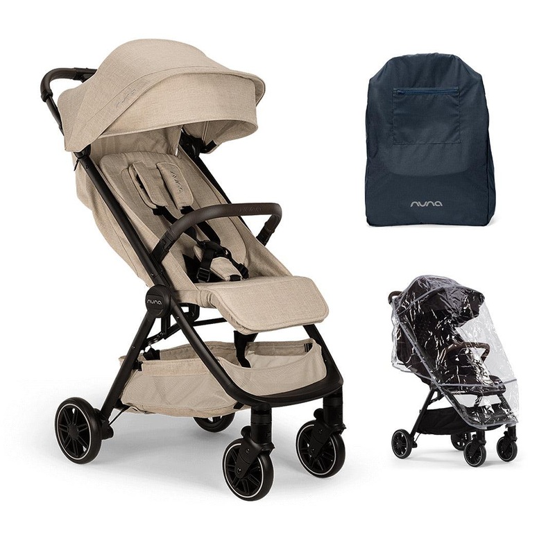 Nuna TRVL Compact Stroller  – Biscotti