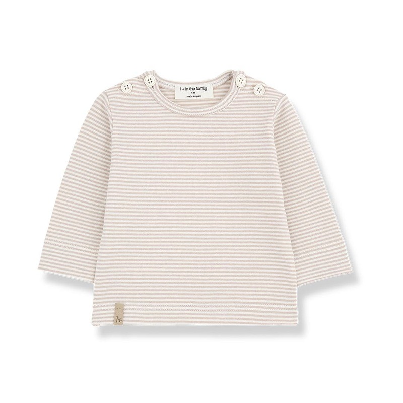 1+ In The Family OT Long Sleeve T-shirt – Beige