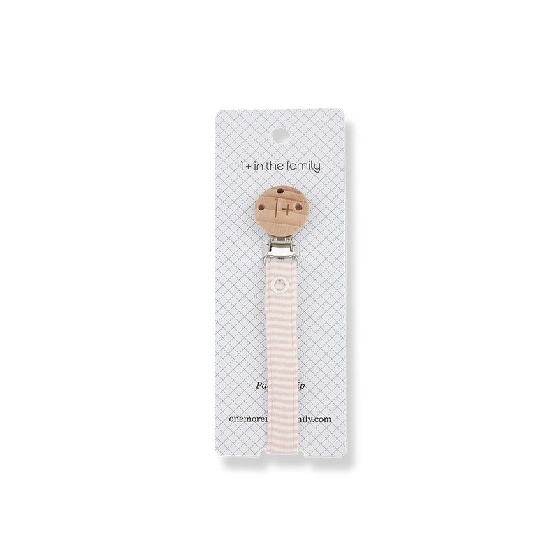 1+ In The Family Aina Pacifier Clip – Nude