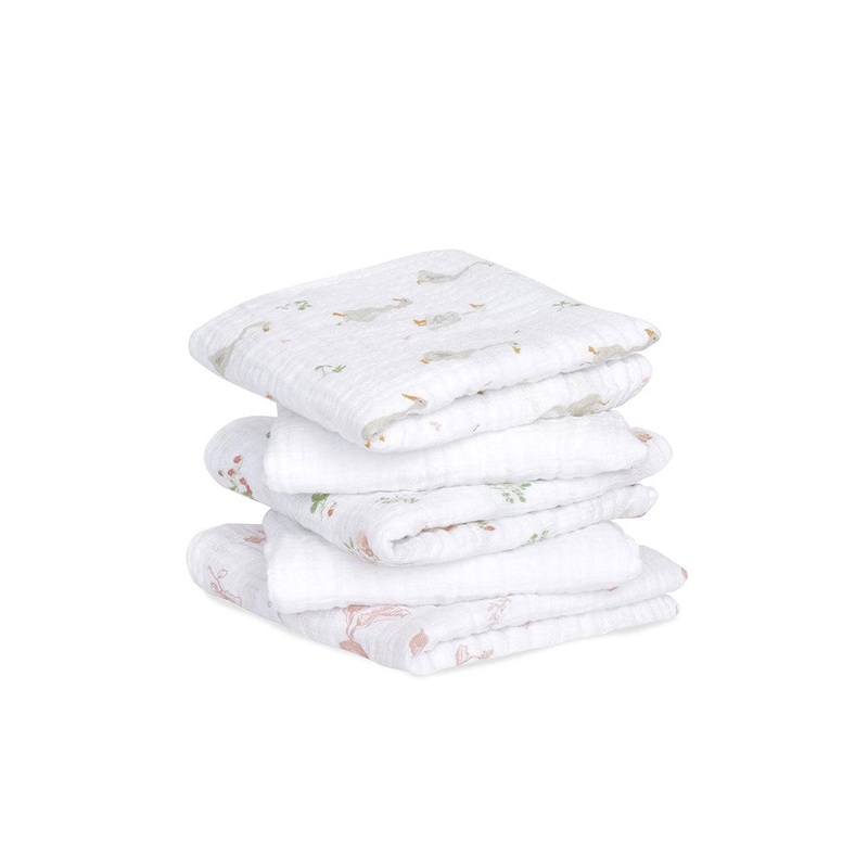 aden + anais Essentials Cotton Muslin Squares – 5 Pack – Country Floral