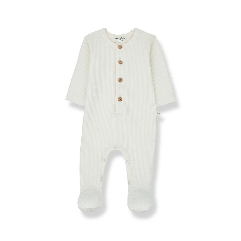 1+ in the family Nino Sleepsuit – Ecru