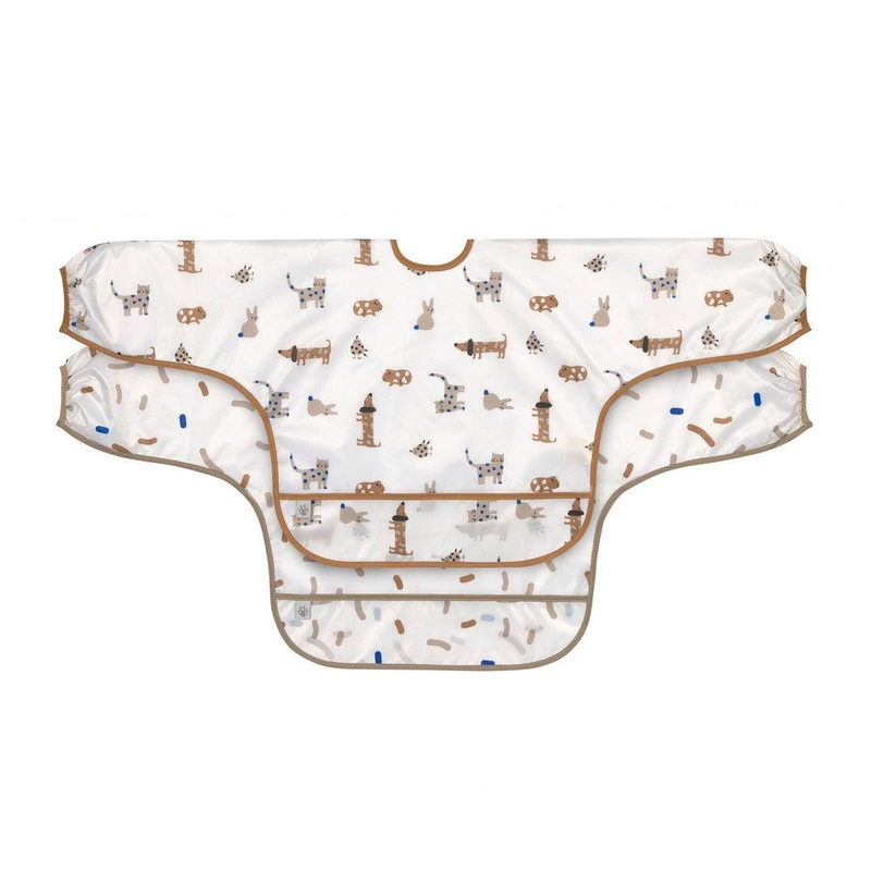 Lassig Long Sleeve Bib – 2 Pack – Royal Blue – Little Mateys