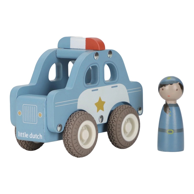 Wooden Police Car – Blue