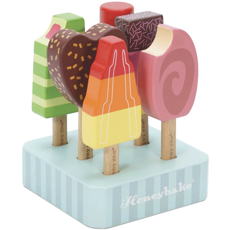 Wooden Ice Lollies Popsicles – 7 Pieces