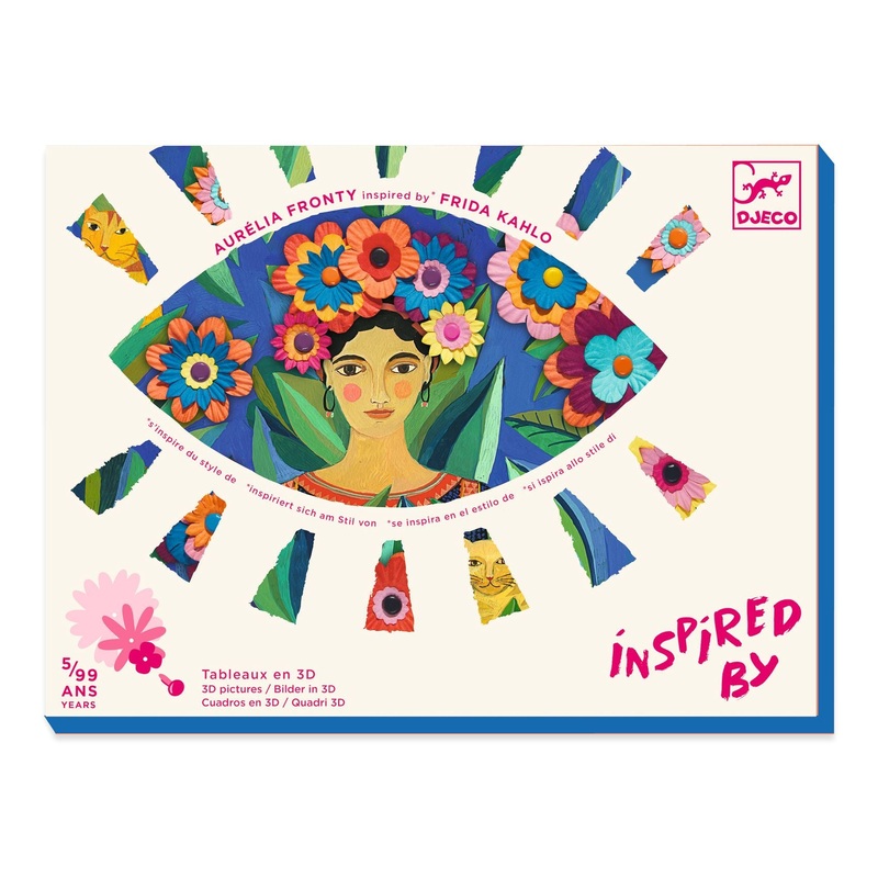 3D Flower Art Pictures – Inspired By Frida Kahlo (5-99 Years)