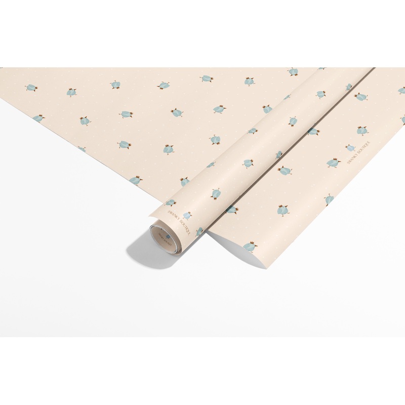 Wrapping Paper, Sheet – Swanky Bird, Neutral (520 x740mm)