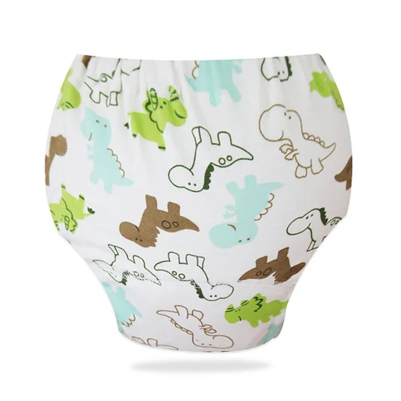 Bembika Babies Cotton Potty Training Pants Dinosaur World  Printed Large – White