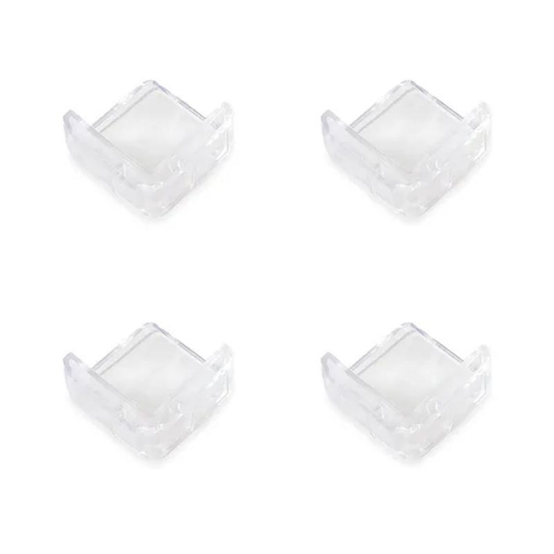 Bembika L Shaped Baby Safety Corner Protector Pack of 4 L Square- White