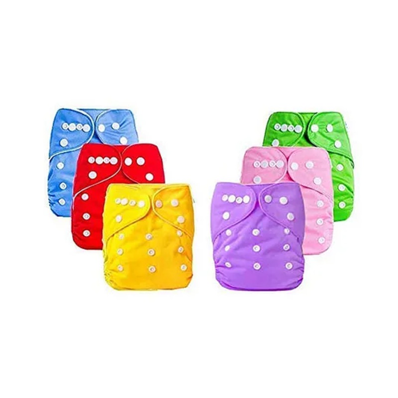 Domenico Reusable Diaper Pack of 6 – Muticolour