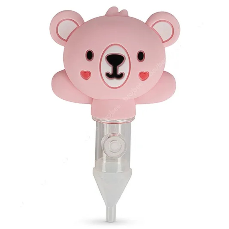 Baybee Elephant Nasal Aspirator Nose Cleaner  BPA Free Cleanable and Reusable – Pink