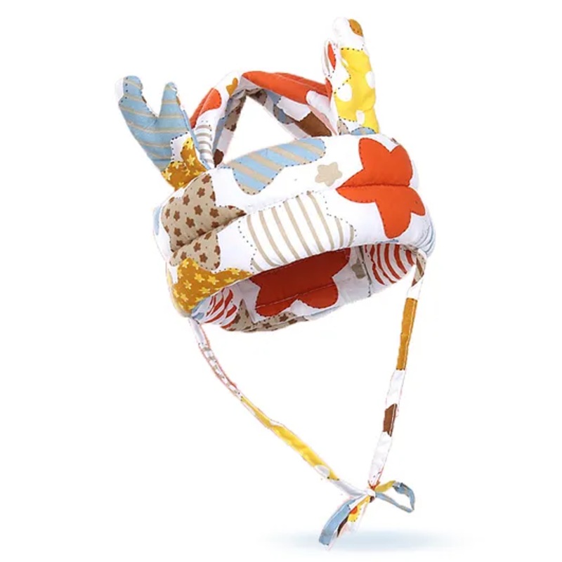 Bembika Baby Head Protector Cushion Safety Helmet Cap Forest Print – Beige