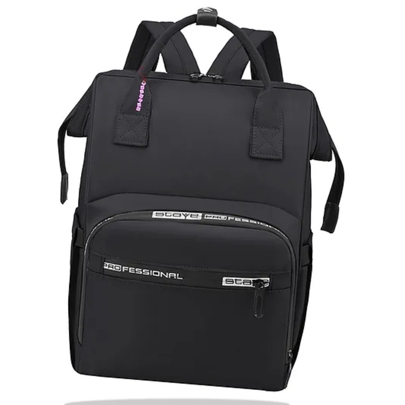 Bembika Multi Function Waterproof Large Capacity Diaper Backpack  Black
