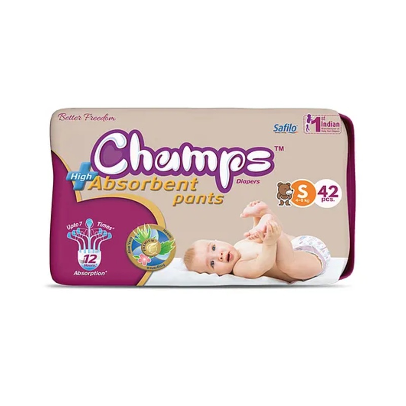 Champs High Absorbent Diaper Pants Small Size- 42 Pieces