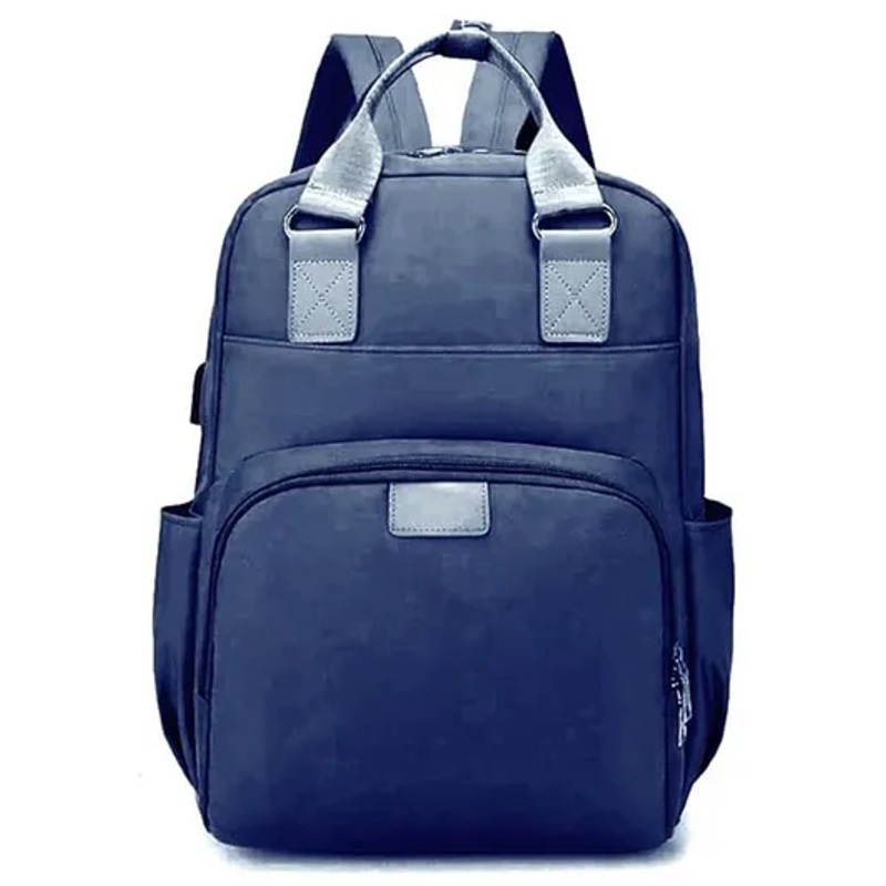 House of Quirk Baby Diaper Bag Maternity Backpack With USB Charging Port Easy To Travel Unisex-Navy Blue