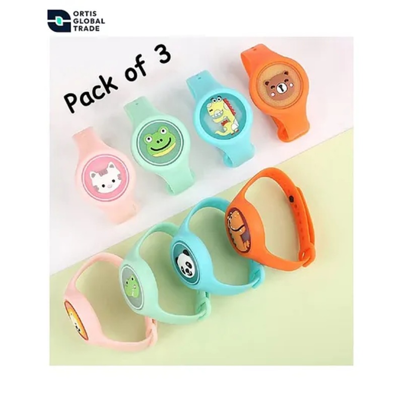Ortis Mosquito Repellent Bands Pack of 3 (Color & Design May Vary)