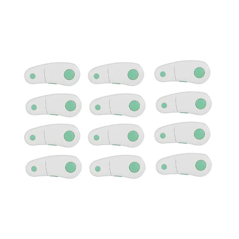 Safe-O-Kid Child Safety Cabinet Lock Pack Of 12 – Blue