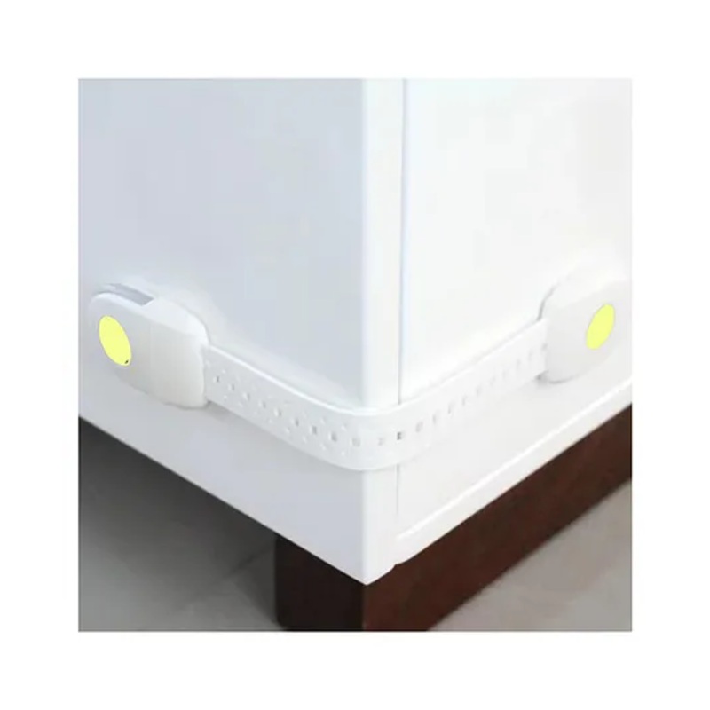 Safe-O-Kid Childproofing Safety Straps  For Cabinets, Drawers, Appliances, Versatile, Durable & Easy to Install, Green, Pack of 4