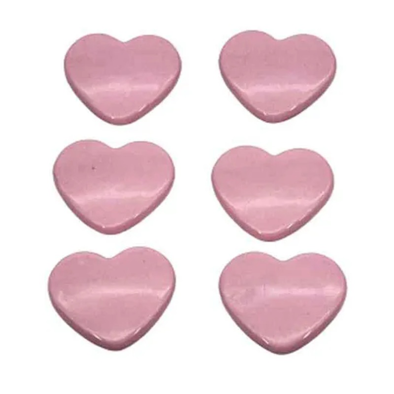 SYGA Children’s Heart Baby Slobber Towel Pin Pack of 6 – Heart Pink