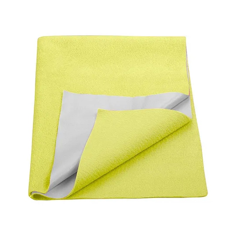 Trance Supersoft Baby Dry Sheet Quick Dry Waterproof Baby Bed Protector Sheet for Kids- Small, Lemon